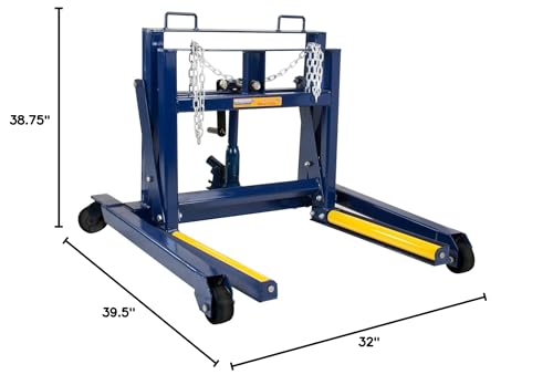 Hein-Werner HW93766 Blue Wheel Dolly - 3/4 Ton - Image 3