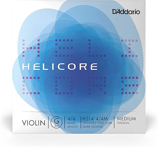 D'Addario Helicore 4/4 Violin Silver Wound G H314 4/4M