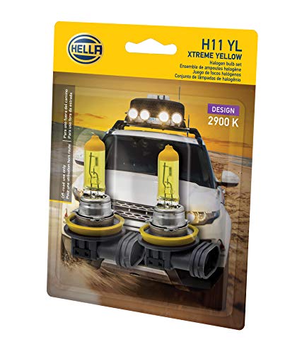 HELLA H11 Xtreme Yellow Bulb (12V 55W) 2 Pack - Image 3