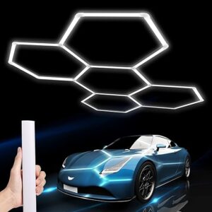 LZHOME Hexagon LED Garage Light: 26400LM Super Bright