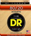 DR Strings Hi-Beam 80/20 Bronze Acoustic Strings, 11-50