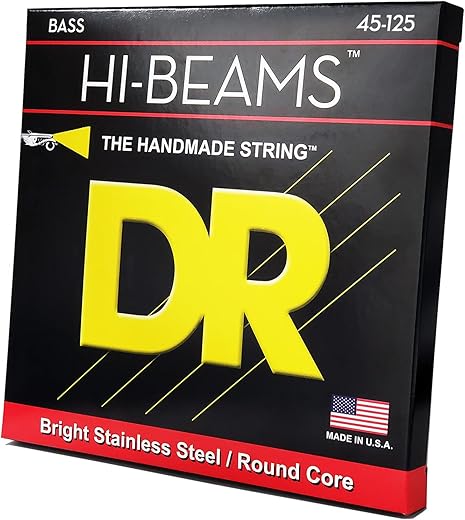 DR Strings Hi-Beams Stainless Steel 5-String Bass Strings