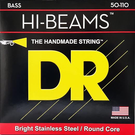 DR Strings Hi-Beams Stainless Steel Bass Strings 50-110