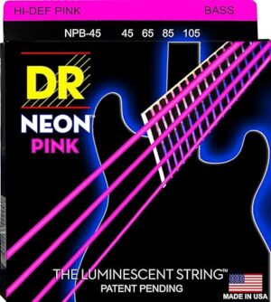DR Strings Hi-Def Neon Bass Guitar Strings NPB-45