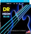DR Strings Hi-Def Neon Blue Medium Bass Strings (NBB-45)