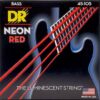 DR Strings Hi-Def Neon Red Medium Bass Strings (NRB-45)