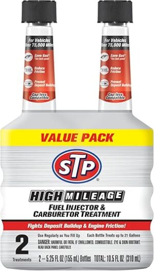 STP High Mileage Fuel Injector Cleaner – 5.25 FL OZ