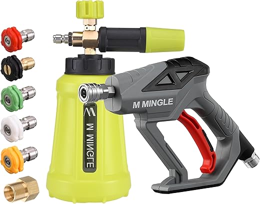 M MINGLE High Pressure Washer Gun Foam Cannon
