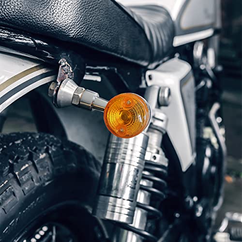 HIPOPY Motorcycle LED Turn Signal Lights (Silver) - Image 5