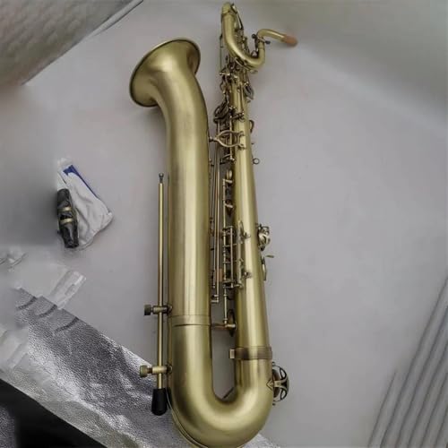 HJDFRTE Baritone Saxophone E Flat Gold Lacquer - Image 2