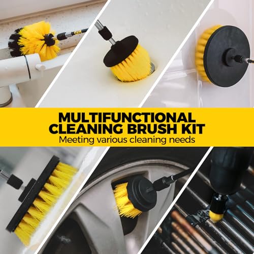 Holikme Drill Brush Attachments Set, Scrub Pads - Image 2