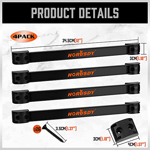 HORUSDY Magnetic Tool Holder Strip, 4-Pack - Image 3