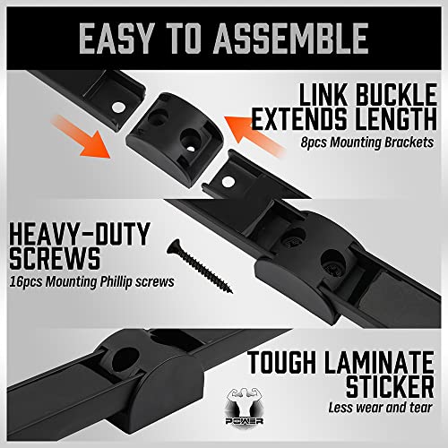 HORUSDY Magnetic Tool Holder Strip, 4-Pack - Image 4
