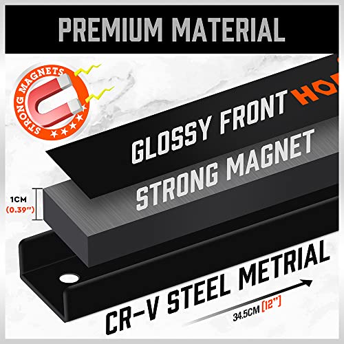 HORUSDY Magnetic Tool Holder Strip, 4-Pack - Image 5