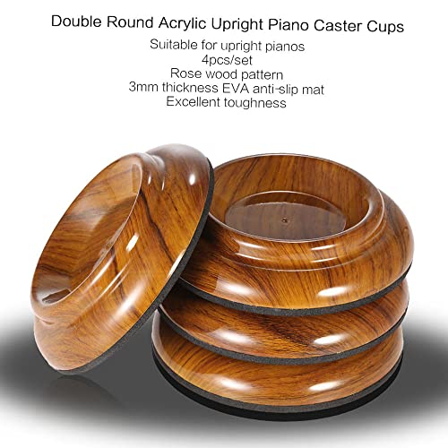 HUIOP Acrylic Upright Piano Caster Cups Set - Image 2