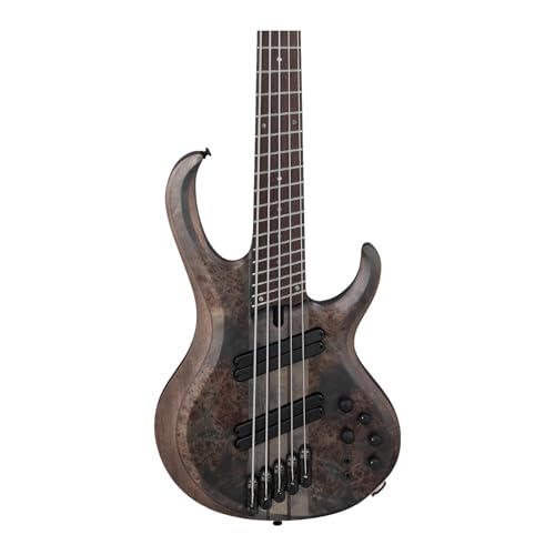 Ibanez BTB805MS 5-string Bass Guitar - Transparent Gray - Image 3