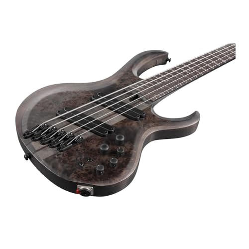 Ibanez BTB805MS 5-string Bass Guitar - Transparent Gray - Image 4