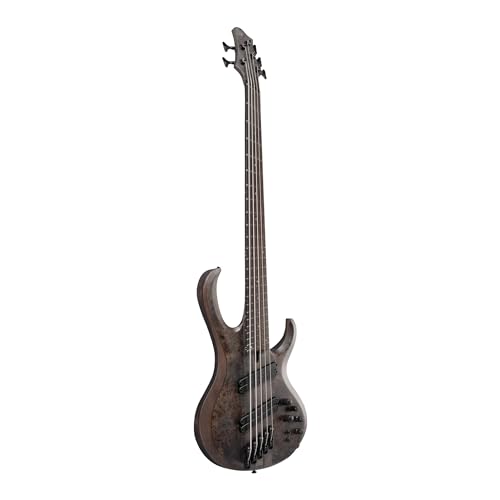 Ibanez BTB805MS 5-string Bass Guitar - Transparent Gray - Image 2