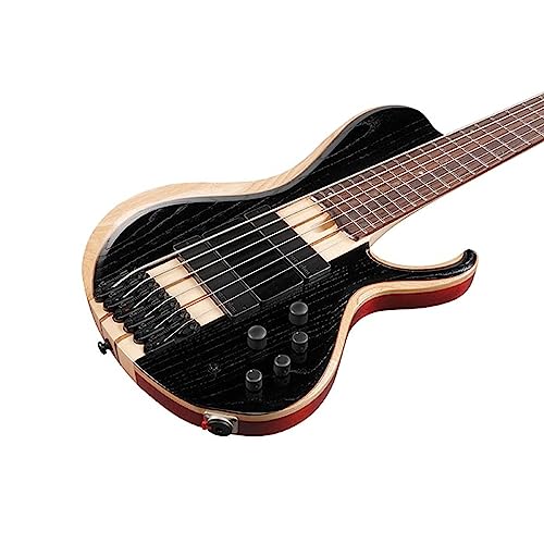 Ibanez BTB866SC 6-string Bass Guitar - Weathered Black - Image 4