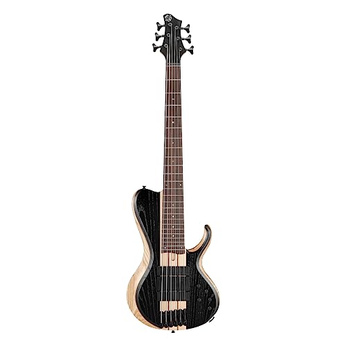 Ibanez BTB866SC 6-string Bass Guitar - Weathered Black - Image 2