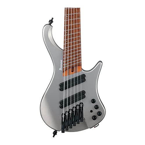 Ibanez EHB1006MS 6-string Bass Guitar - Metallic Gray Matte - Image 3
