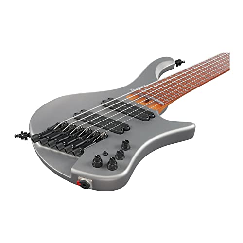 Ibanez EHB1006MS 6-string Bass Guitar - Metallic Gray Matte - Image 4