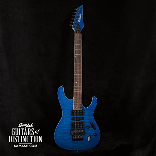 Ibanez Prestige S6570Q Electric Guitar (Natural Blue) - Image 3