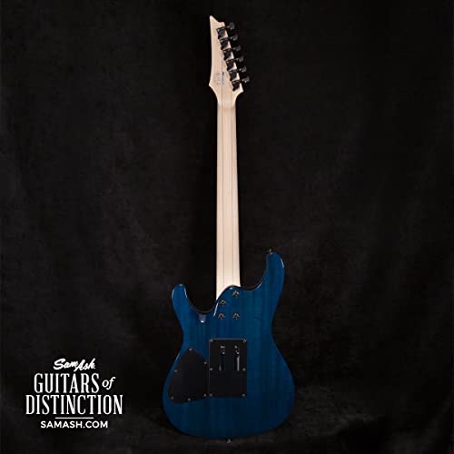 Ibanez Prestige S6570Q Electric Guitar (Natural Blue) - Image 4