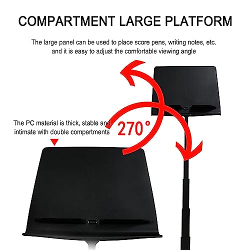 icVantA Adjustable Music Book Holder With Bag - Image 4