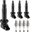NPAUTO Ignition Coil Pack Spark Plugs Kit