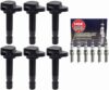 HIKARU PARTS Ignition Coil Pack UF603 & NGK Spark Plug Set