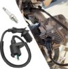 SSNNUU Ignition Coil & Spark Plug Set For 50cc-150cc