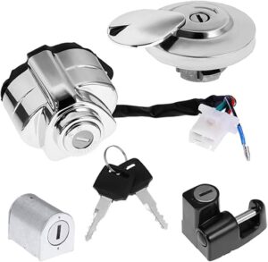 Zreneyfex Ignition Switch Key Set For Honda Shadow