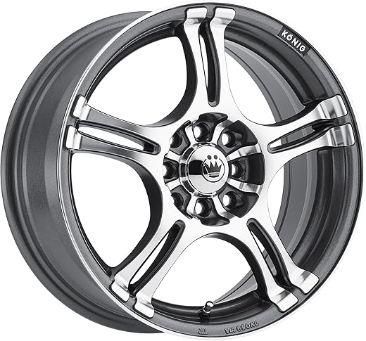 KÖNIG Incident Graphite Machined Wheel 14x6"/4x100mm