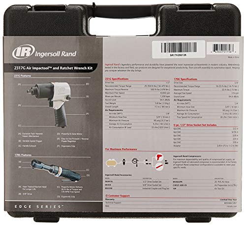 Ingersoll Rand 2317G Air Impact Wrench & Ratchet Kit - Image 3