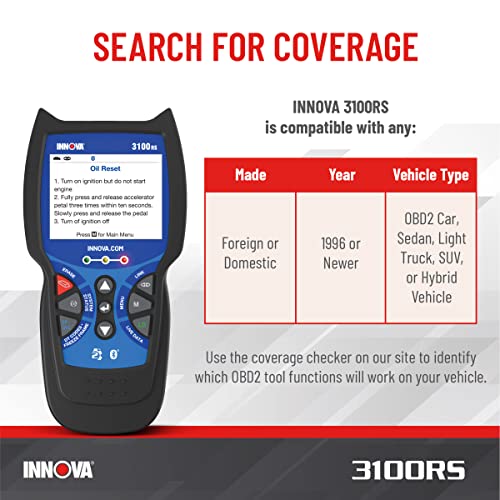 Innova OBD2 Scanner 3100RS With ABS & SRS - Image 3