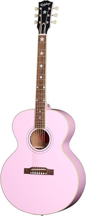 Epiphone Inspired By Gibson Custom J-180 Jumbo, Pink