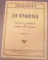 INT3094 24 Studies – Grigoriev Bass Trombone