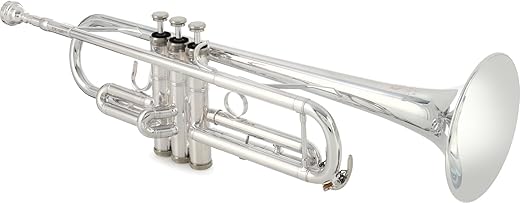 Blessing Intermediate Bb Trumpet BTR-1460S, Silver-Plated