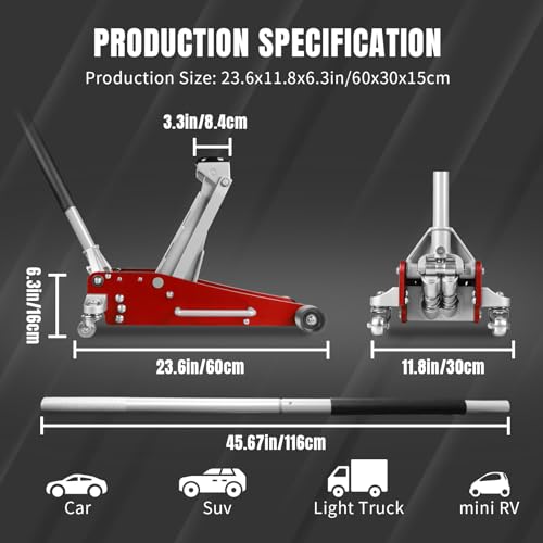 Jack Boss 3 Ton Aluminum Racing Floor Jack - Image 2