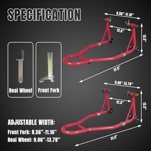 Jack Boss Motorcycle Stand Combo Wheel Lift Stands - Image 2