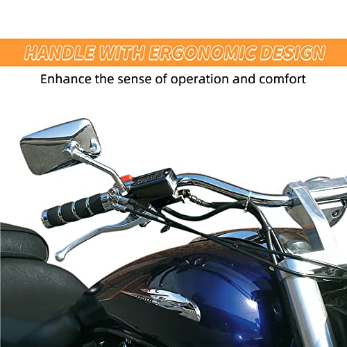 JAVIK Brake Master Cylinder Clutch Lever (Black+Chrome) - Image 3