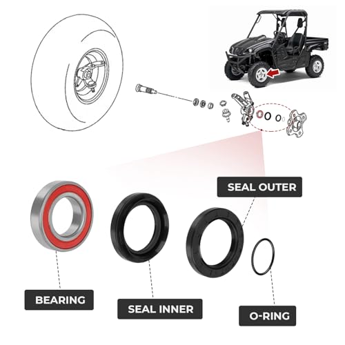 JAVIK Front Wheel Bearings Seals For Yamaha - Image 3