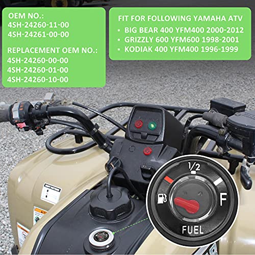 JAVIK Fuel Gas Tank Level Gauge For Yamaha (OEM# 4SH-24260-11-00 4SH-24261-00-00) - Image 2
