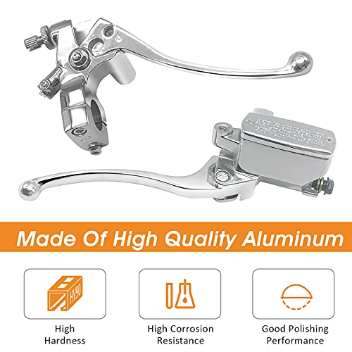JAVIK Left & Right Brake Master Cylinder Clutch Lever (Chrome) - Image 4