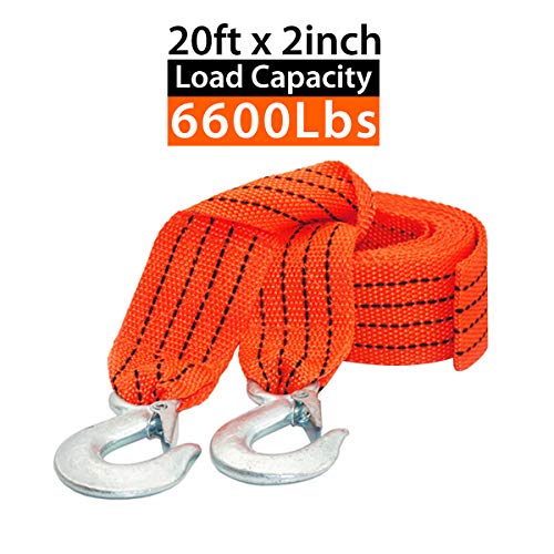 JCHL Tow Strap With Hooks 2in X20Ft - Image 4