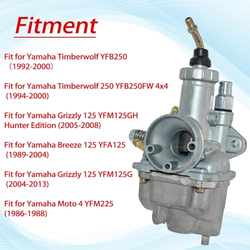 JDLLONG Carburetor For Yamaha ATV YFM225 YFB250 - Image 4