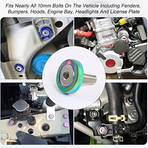 JDMSPEED Neo Chrome Aluminum Fender Washer Kit - Image 3