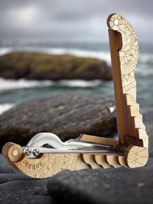 Shamanicshop Jew's Harp Compass In Wooden Case