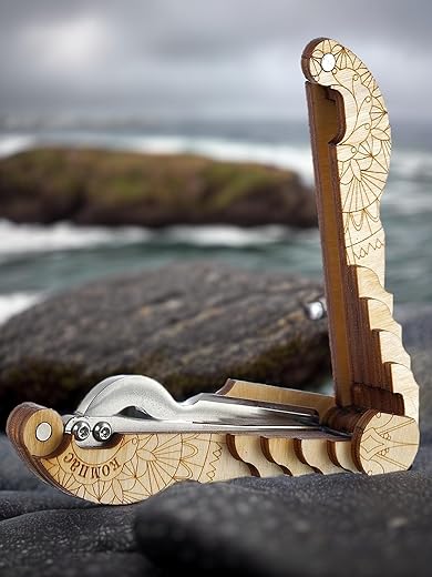 Shamanicshop Jew's Harp Compass In Wooden Case